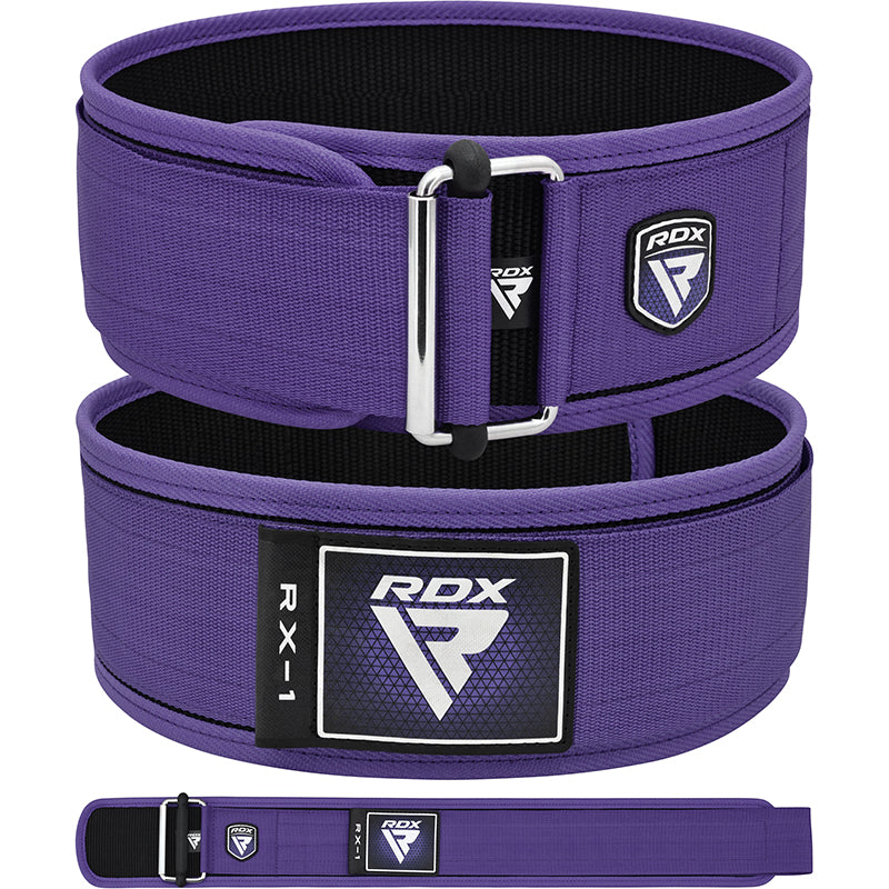 WEIGHT LIFTING STRAP BELT RX1 PURPLE