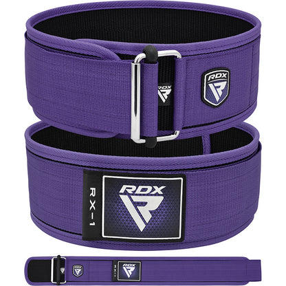 WEIGHT LIFTING STRAP BELT RX1 PURPLE