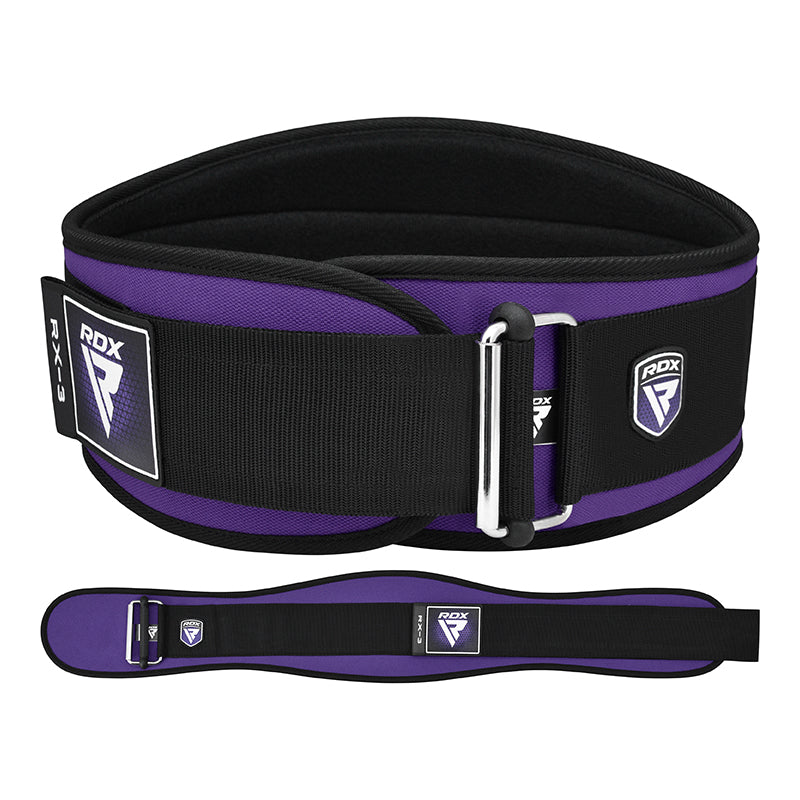 WEIGHT LIFTING STRAP BELT RX1 PURPLE