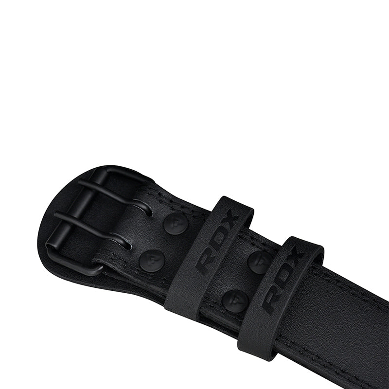 BELT 4" LEATHER FULL BLACK