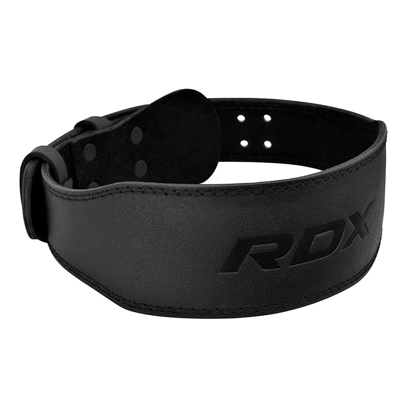 BELT 4" LEATHER FULL BLACK