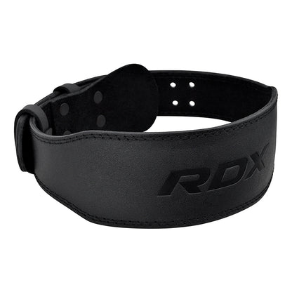 BELT 4" LEATHER FULL BLACK
