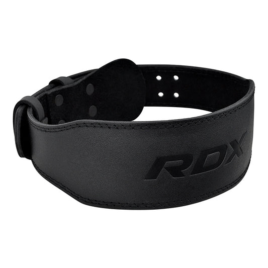 BELT 4" LEATHER FULL BLACK